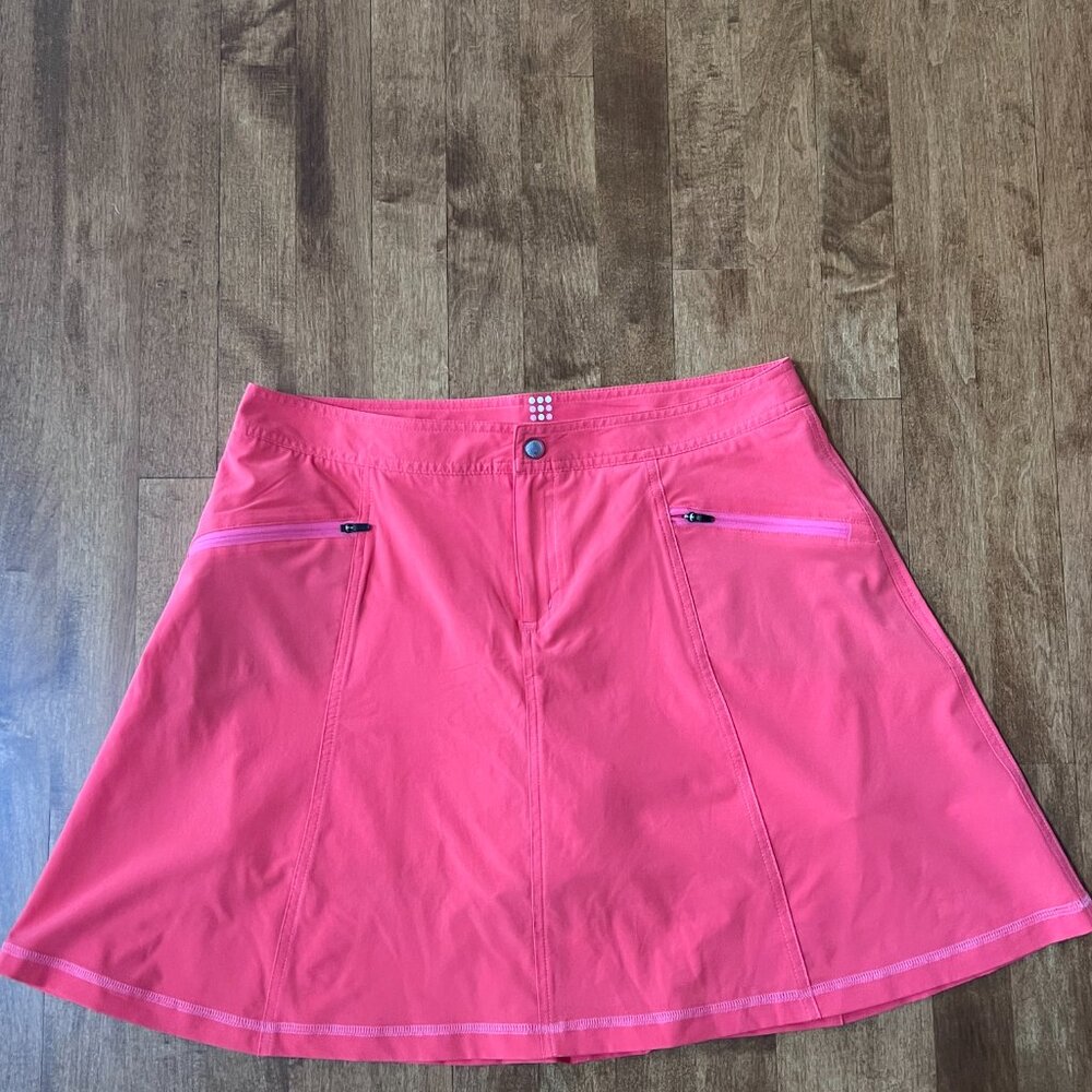 Title Nine Nimblene Skort/Skirt, Neon Orange, Size 10